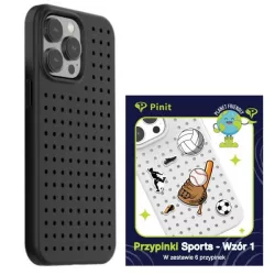   Zestaw Etui Pinit Dynamic + Sport Pin iPhone 14 Pro 6.1" fekete minta 1 tok