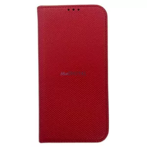 Etui Smart mágneses könyvtok iPhone 15 6.1" piros