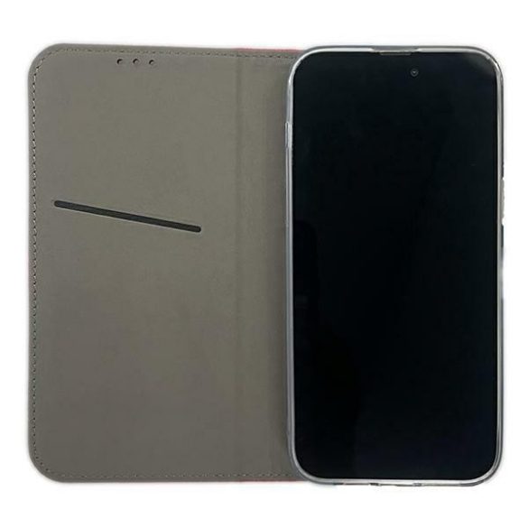 Etui Smart mágneses könyvtok iPhone 15 / 14 / 13 6.1" piros