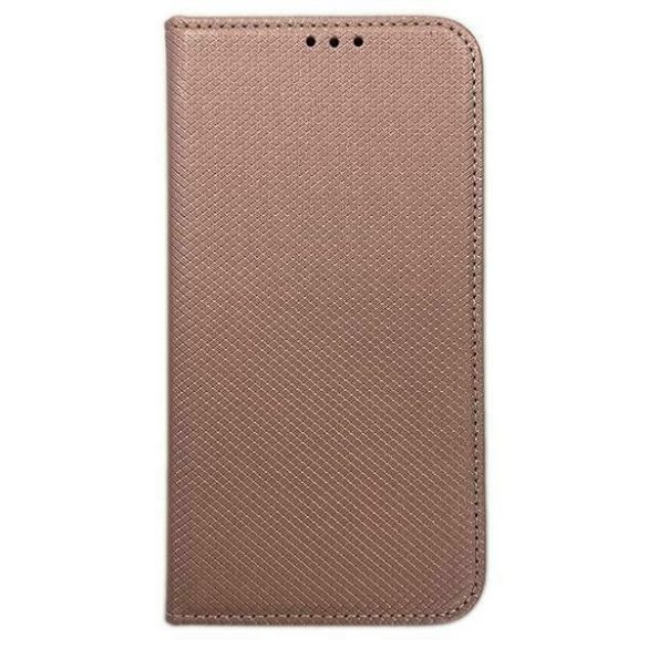 Etui Smart mágneses könyvtok iPhone 15 / 14 / 13 6.1" rózsaarany