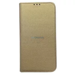   Etui Smart mágneses könyvtok iPhone 15 6.1" arany színben