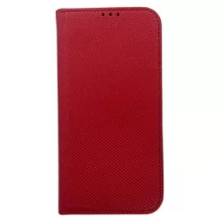 Etui Smart mágneses könyvtok iPhone 15 Pro 6.1" piros