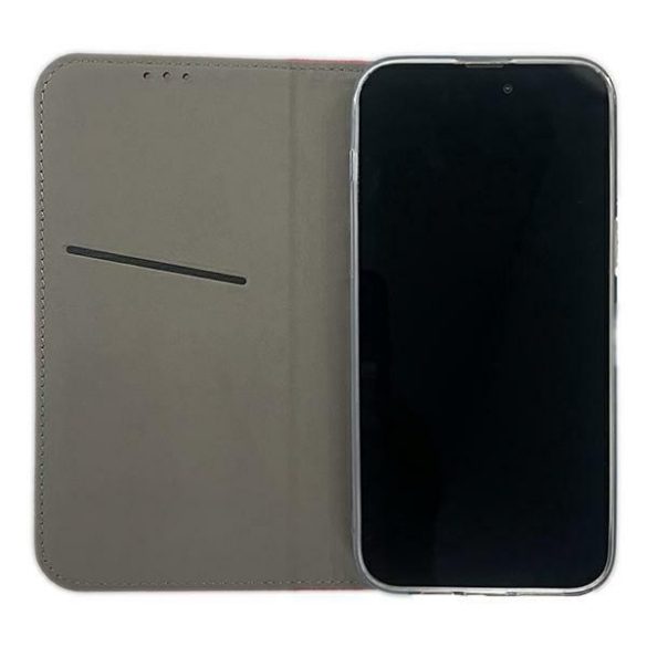 Etui Smart mágneses könyvtok iPhone 15 Plus / 14 Plus 6.7" piros