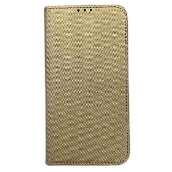 Etui Smart mágneses könyvtok iPhone 15 Plus / 14 Plus 6.7" arany színben