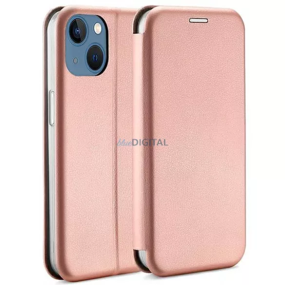 Beline Etui mágneses könyvtoktok iPhone 15 6.1" rózsaarany