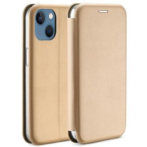 Beline Etui mágneses könyvtoktok iPhone 15 / 14 / 13 6.1" arany színben