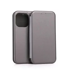   Beline Etui mágneses könyvtok iPhone 15 Pro 6,1" acél