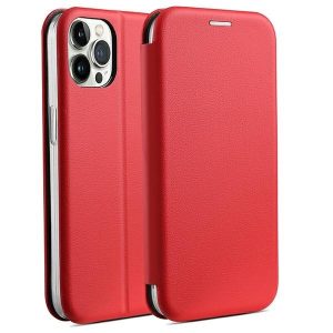 Beline Etui mágneses könyvtok iPhone 15 Pro Max 6,7" piros