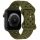 Beline óraszíj Apple Watch szilikon szőtt 38/40/41mm oliva box