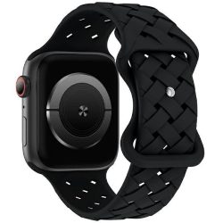   Beline óraszíj Apple Watch szilikon szőtt 42/44/45/49mm fekete doboz