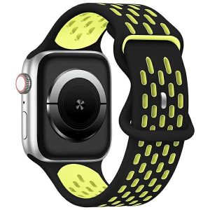 Beline óraszíj Apple Watch New Sport szilikon 38/40/41mm fekete/sárga doboz