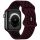 Beline óraszíj Apple Watch New Sport szilikon 38/40/41mm fekete borvörös/fekete doboz