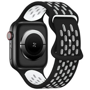 Beline óraszíj Apple Watch New Sport szilikon 42/44/45/49mm fekete/fehér doboz