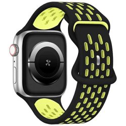   Beline óraszíj Apple Watch New Sport szilikon 42/44/45/49mm fekete/sárga doboz