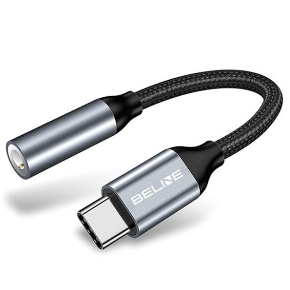 Beline adapter USB-C/Jack 3,5mm szürke DAC