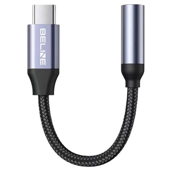 Beline adapter USB-C/Jack 3,5mm szürke DAC