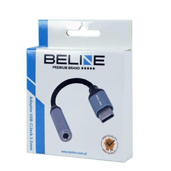 Beline adapter USB-C/Jack 3,5mm szürke DAC