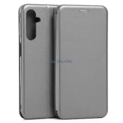   Beline Etui Book Magnetic Samsung M34 5G M346 acélszínű tok
