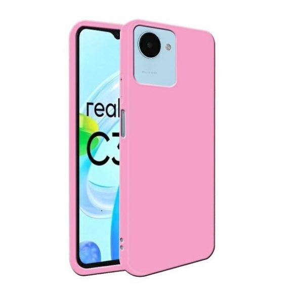 Beline Etui Candy Realme C30 világos rózsaszínű tok