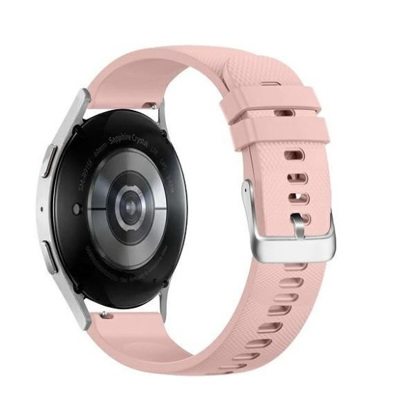 Beline pasek Watch 20mm Grid Texture Silicone pink box