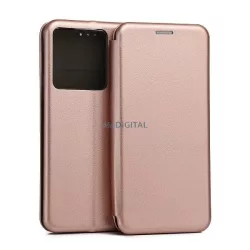   Beline Etui mágneses könyvtok Xiaomi Redmi Note 13 Pro 5G rózsaarany