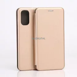   Beline Book Magnetic mágneses könyvtok Motorola Moto E32/E32s arany színű