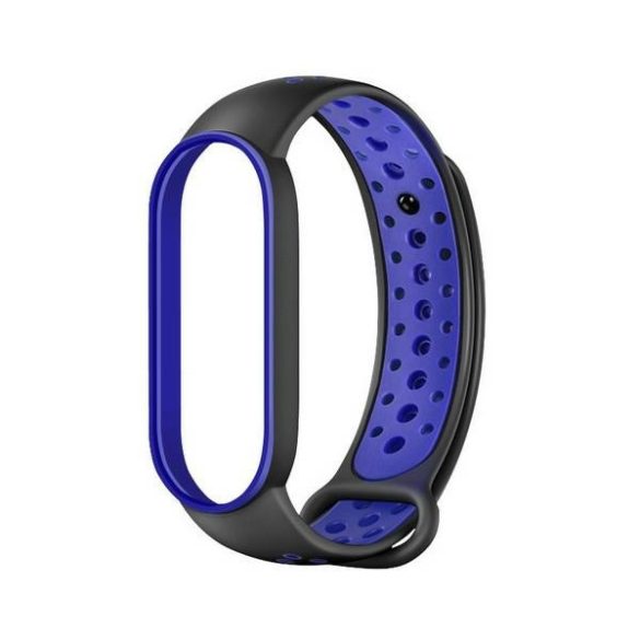 Beline Design csereszíj Xiaomi Mi Band 7/6/5 - fekete-kék