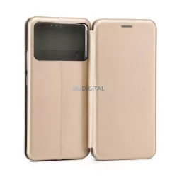   Beline Book Magnetic könyvtok Xiaomi Poco F6 Pro - arany színű