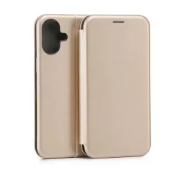   Beline Book Magnetic könyvtok iPhone 16 Plus - arany színű