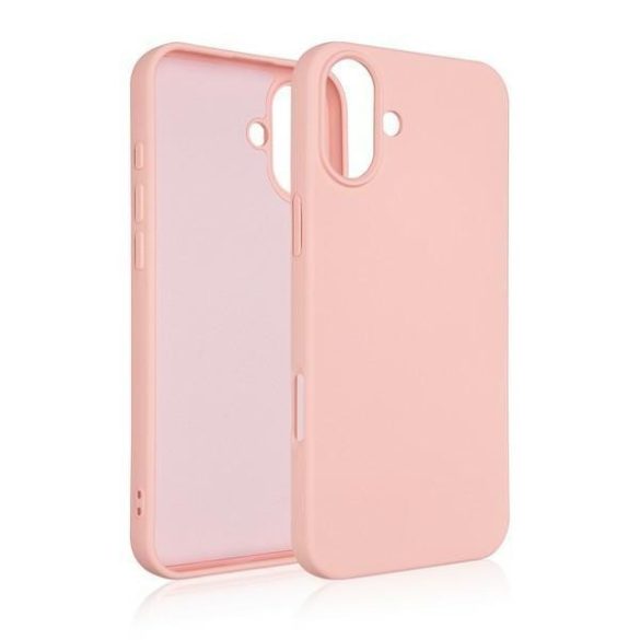 Beline Silicone tok iPhone 16 - rózsaarany színű