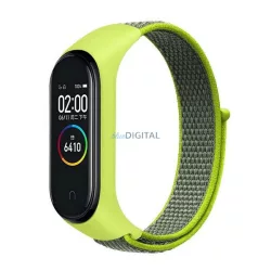   Beline NylonLoop csereszíj Xiaomi Mi Band 7/6/5/4/3 - sárga