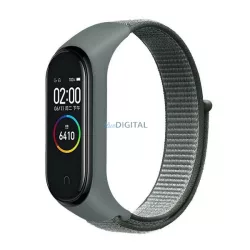   Beline NylonLoop csereszíj Xiaomi Mi Band 7/6/5/4/3 - szürke