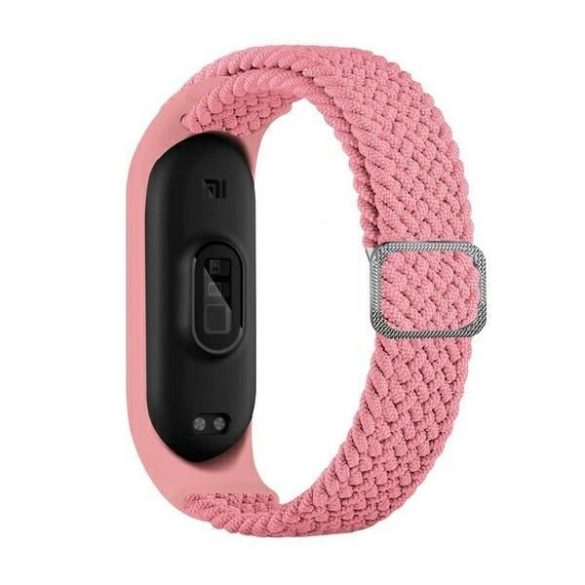 Beline Nylon csereszíj Xiaomi Mi Band 8 - rózsaszín