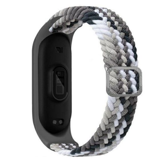 Beline Nylon csereszíj Xiaomi Mi Band 8 - fekete-fehér