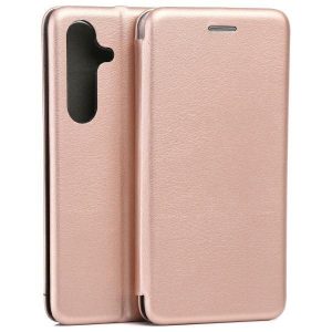 Beline Book Magnetic könyvtok Samsung Galaxy S25 - rózsaarany színű