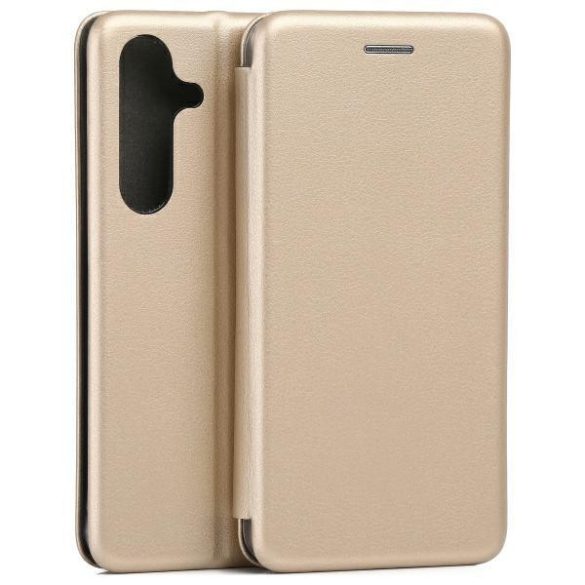 Beline Book Magnetic könyvtok Samsung Galaxy S25 - arany színű