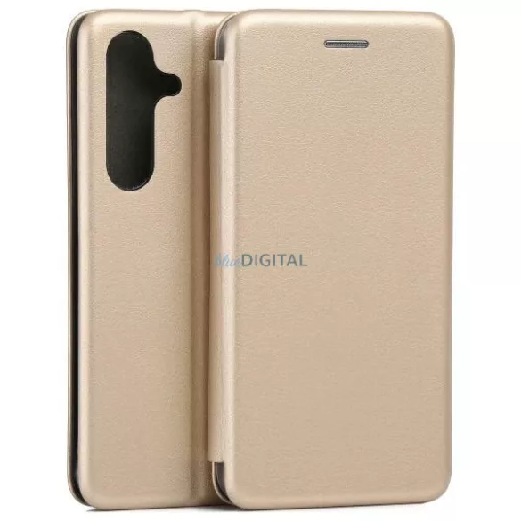 Beline Book Magnetic könyvtok Samsung Galaxy S25 - arany színű