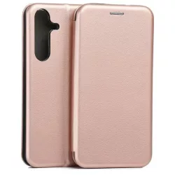   Beline Book Magnetic könyvtok Samsung Galaxy S25 Plus - rózsaarany színű