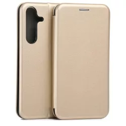   Beline Book Magnetic könyvtok Samsung Galaxy S25 Plus - arany színű