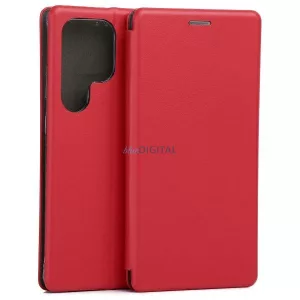 Beline Book Magnetic könyvtok Samsung Galaxy S25 Ultra - piros