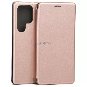 Beline Book Magnetic könyvtok Samsung Galaxy S25 Ultra - rózsaarany színű