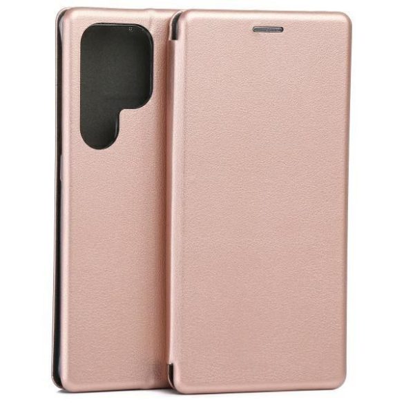 Beline Book Magnetic könyvtok Samsung Galaxy S25 Ultra - rózsaarany színű