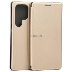   Beline Book Magnetic könyvtok Samsung Galaxy S25 Ultra - arany színű