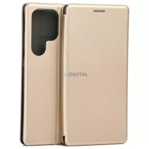 Beline Book Magnetic könyvtok Samsung Galaxy S25 Ultra - arany színű