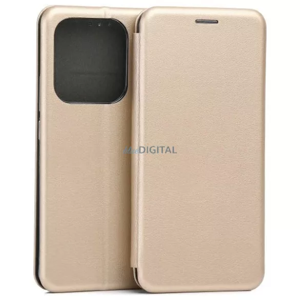 Beline Book Magnetic könyvtok Xiaomi Redmi Note 14 5G - arany színű