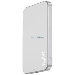   Cellline MagSafe 5000 mAh Qi2 15 W CL-MBP-02 szürke/titán mágneses vezeték nélküli mini powerbank