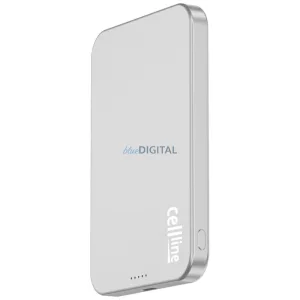 Cellline MagSafe 5000 mAh Qi2 15 W CL-MBP-02 szürke/titán mágneses vezeték nélküli mini powerbank