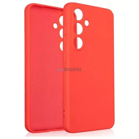 Beline Silicone tok Samsung Galaxy S25 - piros