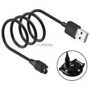 Beline USB-A kábel Garmin órák töltéséhez 1m - fekete