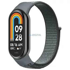 Beline NylonLoop szíj Xiaomi Mi Band 9/8 - szürke